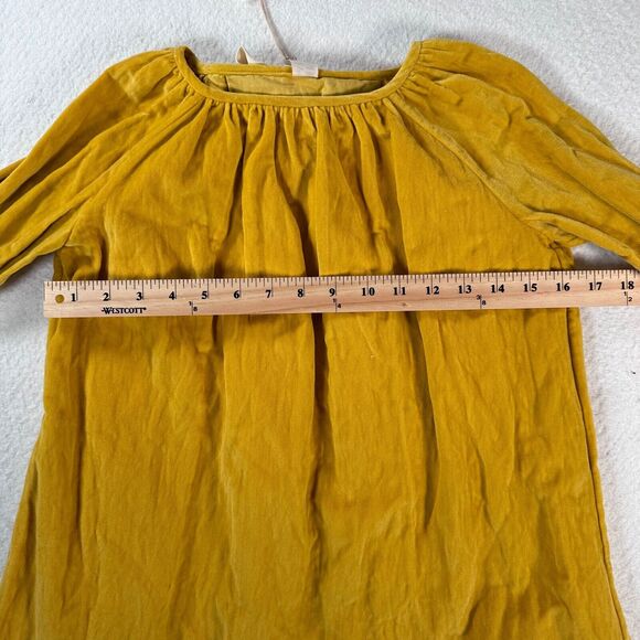 Tia Cibani Kids Corduroy Dress Girls Size 3/4 Yellow Harvest Farmhouse Smock New - Picture 8 of 10